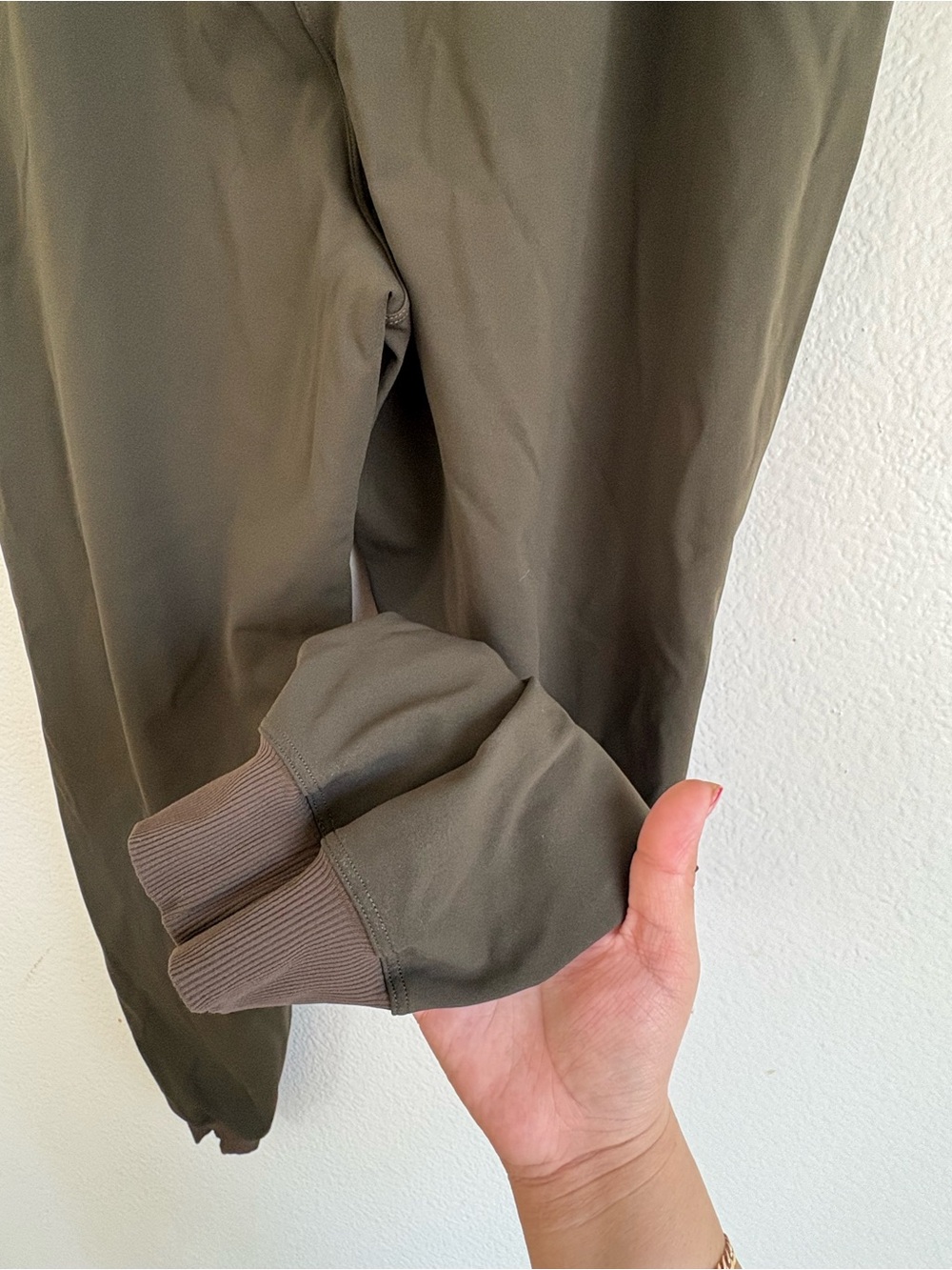 lululemon athletica olive green Elastic Waist Track Joggers pants - Picture 4 of 5
